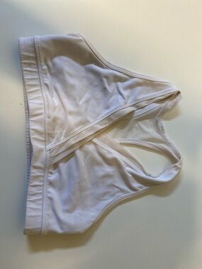 lululemon athletica White Cross-Back Wireless Sports Bra